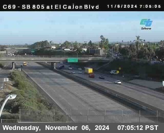 SB 805 at El Cajon Blvd (On Ramp)