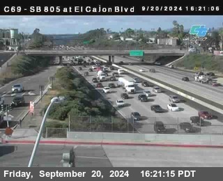 SB 805 at El Cajon Blvd (On Ramp)