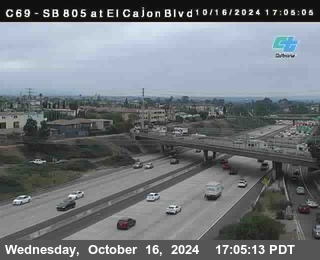 SB 805 at El Cajon Blvd (On Ramp)