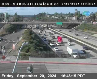 SB 805 at El Cajon Blvd (On Ramp)