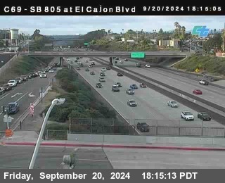 SB 805 at El Cajon Blvd (On Ramp)