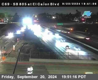 SB 805 at El Cajon Blvd (On Ramp)