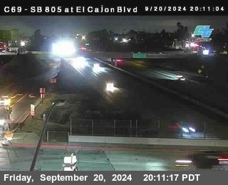 SB 805 at El Cajon Blvd (On Ramp)