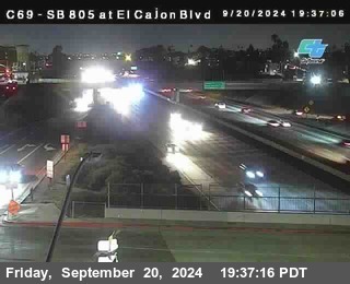 SB 805 at El Cajon Blvd (On Ramp)