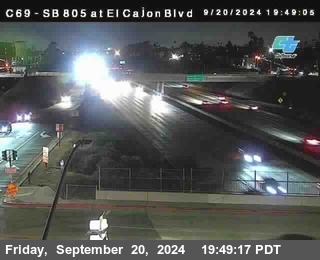 SB 805 at El Cajon Blvd (On Ramp)