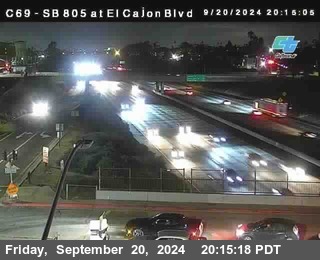 SB 805 at El Cajon Blvd (On Ramp)