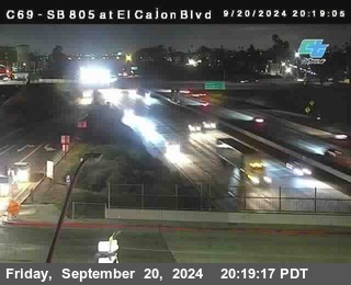 SB 805 at El Cajon Blvd (On Ramp)