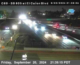 SB 805 at El Cajon Blvd (On Ramp)