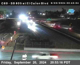 SB 805 at El Cajon Blvd (On Ramp)