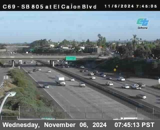 SB 805 at El Cajon Blvd (On Ramp)