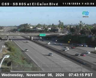 SB 805 at El Cajon Blvd (On Ramp)