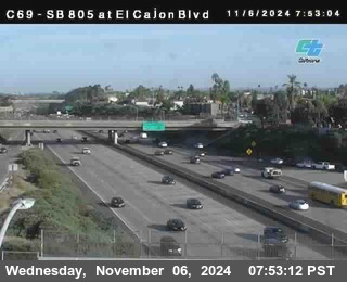 SB 805 at El Cajon Blvd (On Ramp)