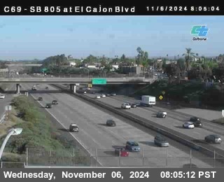 SB 805 at El Cajon Blvd (On Ramp)