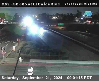 SB 805 at El Cajon Blvd (On Ramp)