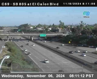 SB 805 at El Cajon Blvd (On Ramp)