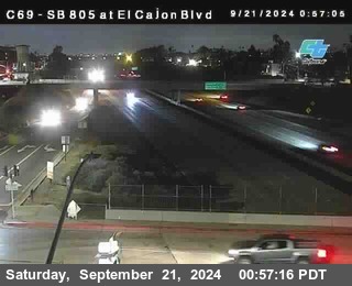 SB 805 at El Cajon Blvd (On Ramp)