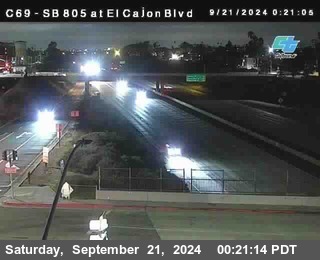 SB 805 at El Cajon Blvd (On Ramp)