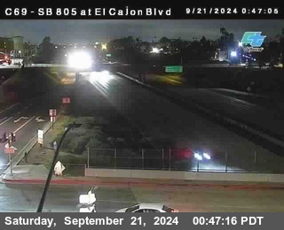 SB 805 at El Cajon Blvd (On Ramp)