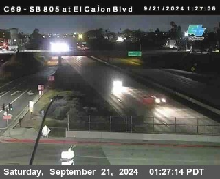 SB 805 at El Cajon Blvd (On Ramp)