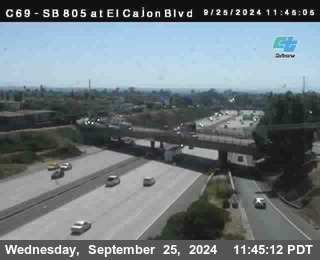 SB 805 at El Cajon Blvd (On Ramp)