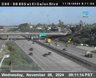 SB 805 at El Cajon Blvd (On Ramp)