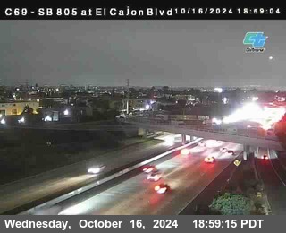 SB 805 at El Cajon Blvd (On Ramp)