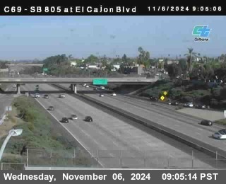 SB 805 at El Cajon Blvd (On Ramp)