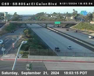 SB 805 at El Cajon Blvd (On Ramp)