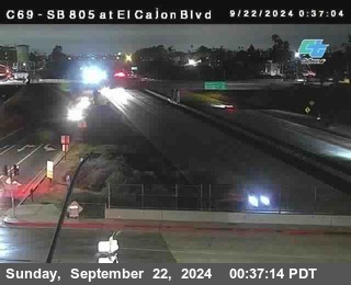 SB 805 at El Cajon Blvd (On Ramp)