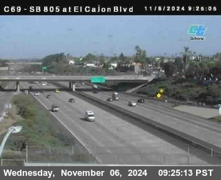 SB 805 at El Cajon Blvd (On Ramp)