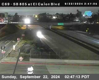 SB 805 at El Cajon Blvd (On Ramp)