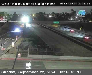 SB 805 at El Cajon Blvd (On Ramp)