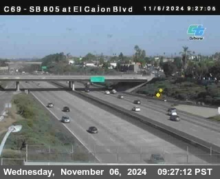 SB 805 at El Cajon Blvd (On Ramp)