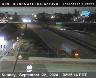 SB 805 at El Cajon Blvd (On Ramp)