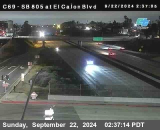 SB 805 at El Cajon Blvd (On Ramp)