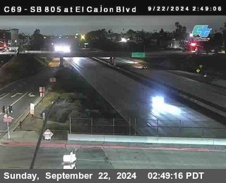 SB 805 at El Cajon Blvd (On Ramp)