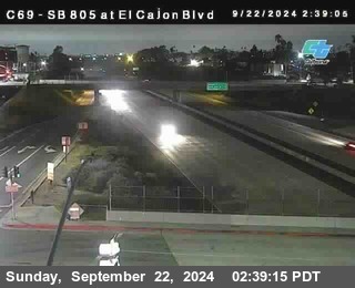 SB 805 at El Cajon Blvd (On Ramp)