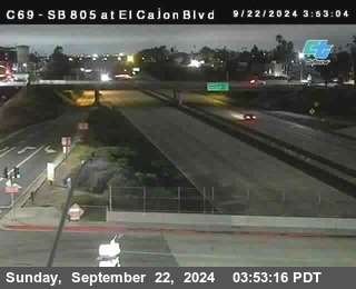 SB 805 at El Cajon Blvd (On Ramp)