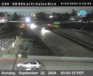 SB 805 at El Cajon Blvd (On Ramp)