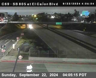 SB 805 at El Cajon Blvd (On Ramp)