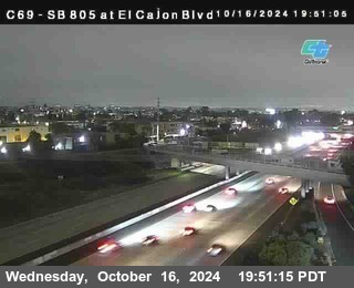 SB 805 at El Cajon Blvd (On Ramp)