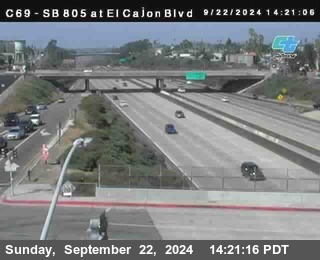 SB 805 at El Cajon Blvd (On Ramp)