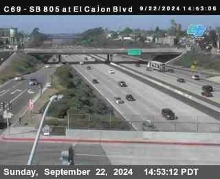 SB 805 at El Cajon Blvd (On Ramp)