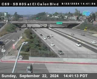 SB 805 at El Cajon Blvd (On Ramp)