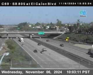 SB 805 at El Cajon Blvd (On Ramp)