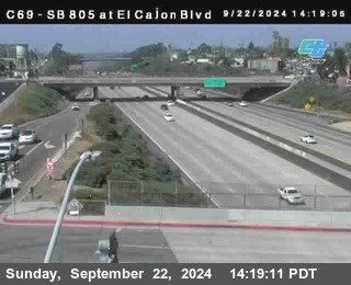 SB 805 at El Cajon Blvd (On Ramp)