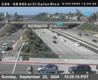 SB 805 at El Cajon Blvd (On Ramp)