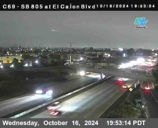 SB 805 at El Cajon Blvd (On Ramp)