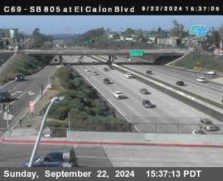 SB 805 at El Cajon Blvd (On Ramp)