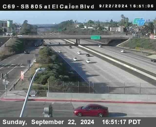 SB 805 at El Cajon Blvd (On Ramp)